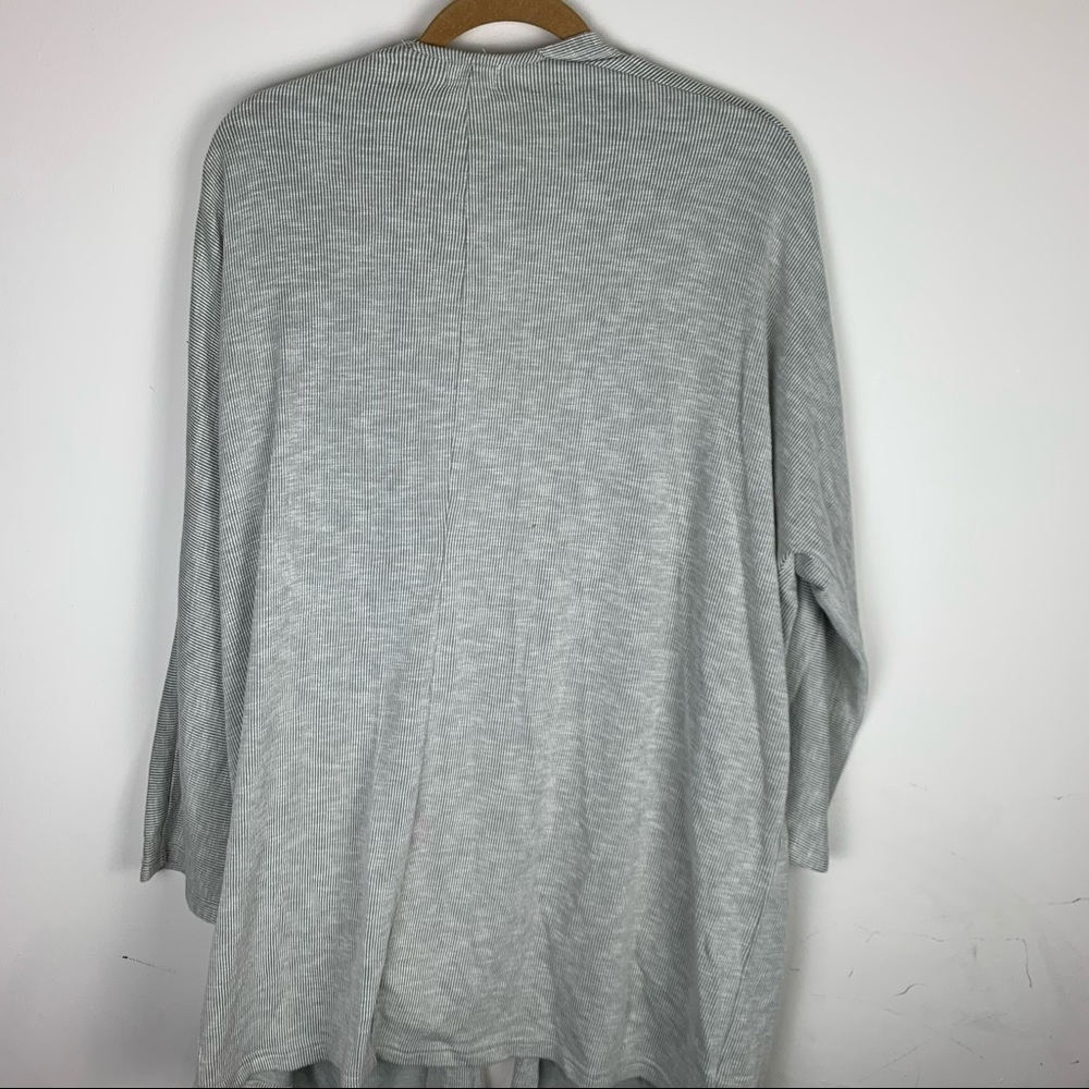 DONNI. long Gray Long Sleeve Cardigan Sweater - Picture 5 of 6
